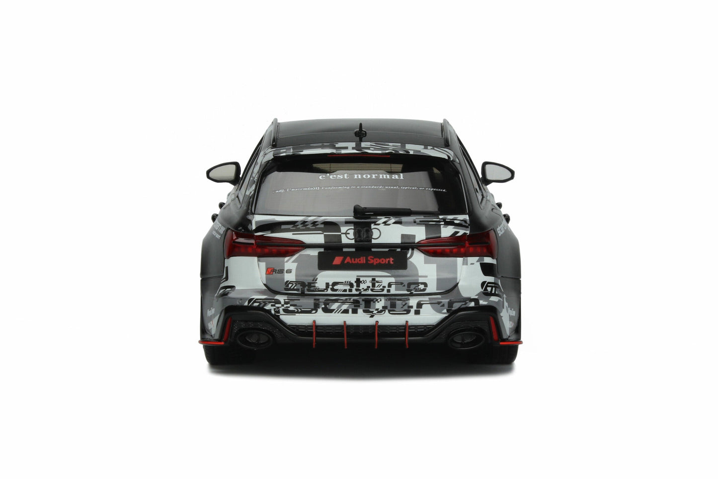GT Spirit 2020 Audi RS6 Avant C8 Jon Olsson's Leon Black & White Camo 1:18 Resin