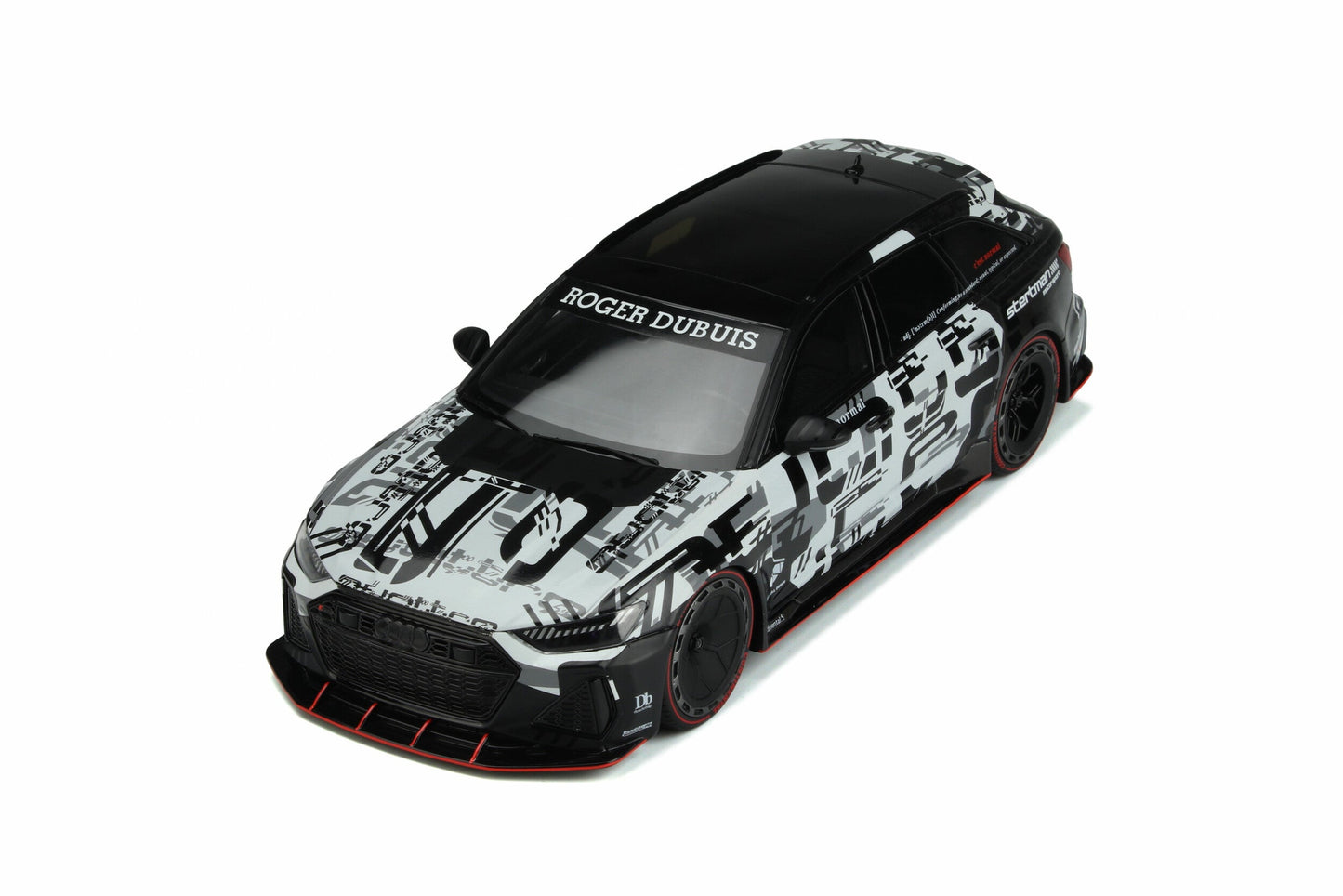 GT Spirit 2020 Audi RS6 Avant C8 Jon Olsson's Leon Black & White Camo 1:18 Resin