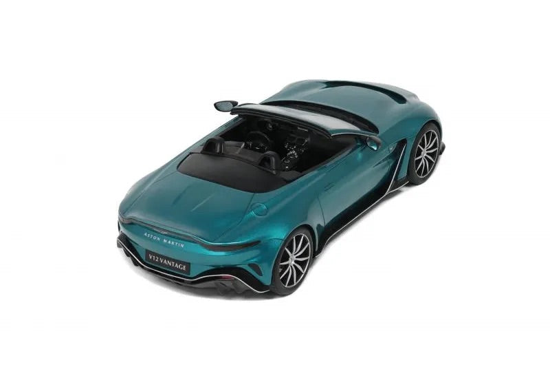 GT Spirit 2023 Aston Martin V12 Vantage Roadster Tayos Turquoise 1:18 Resin