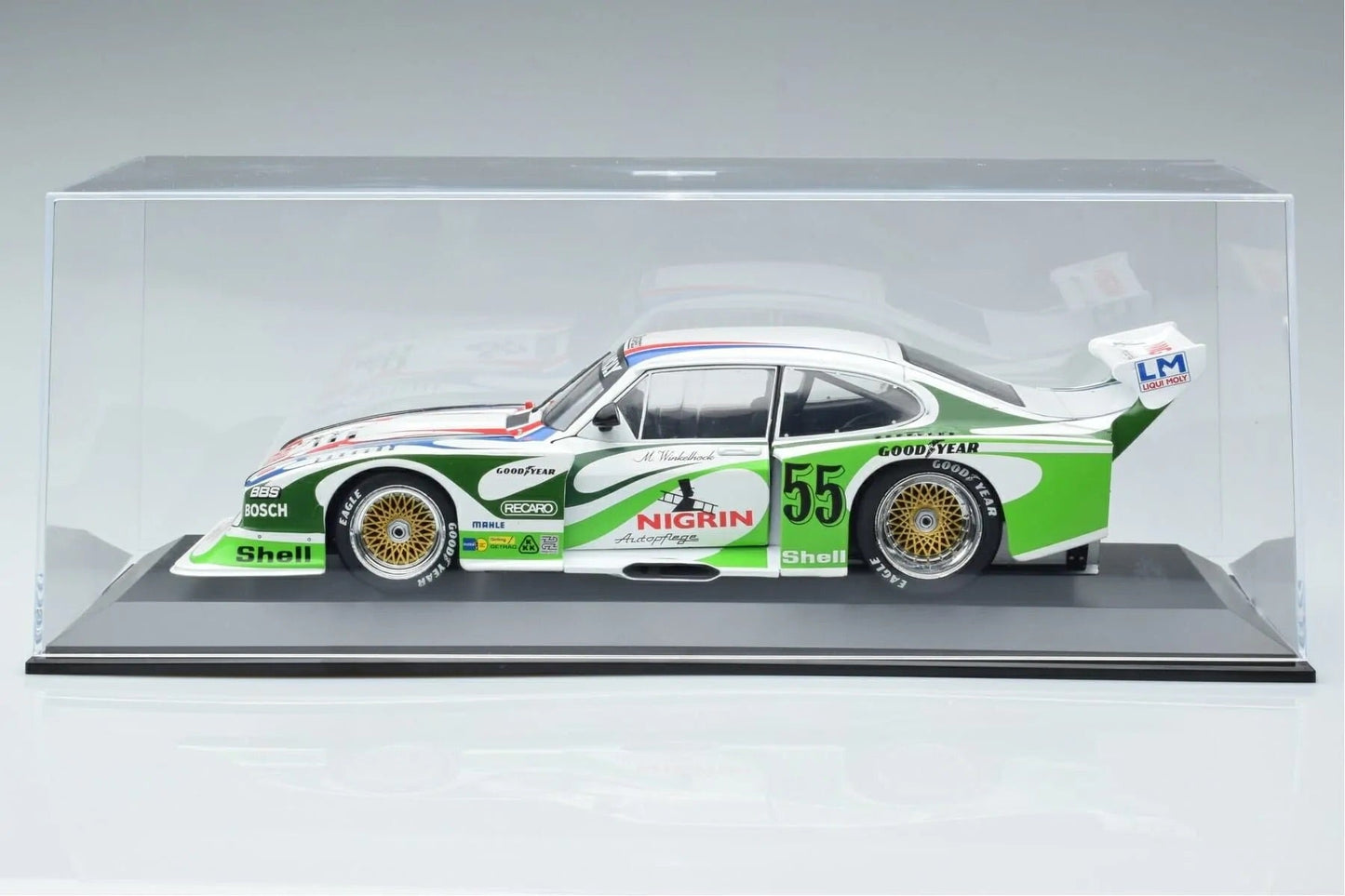MCG Display Case Black Plastic Base 1:18