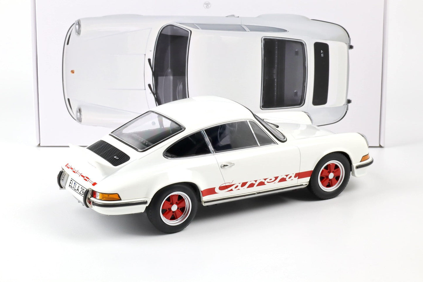 Norev 1973 Porsche 911 Carrera RS Grand Prix White w/ Red Deco 1:12