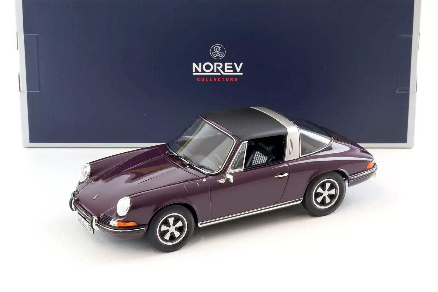 Norev 1971 Porsche 911 T Targa (Removable Top) Violet 1:18