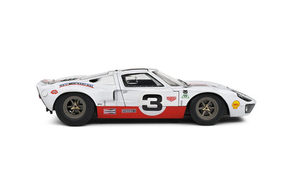 Solido 2015 Ford Gt40 Mk1 No 3 Eric Dean Design White 1:18